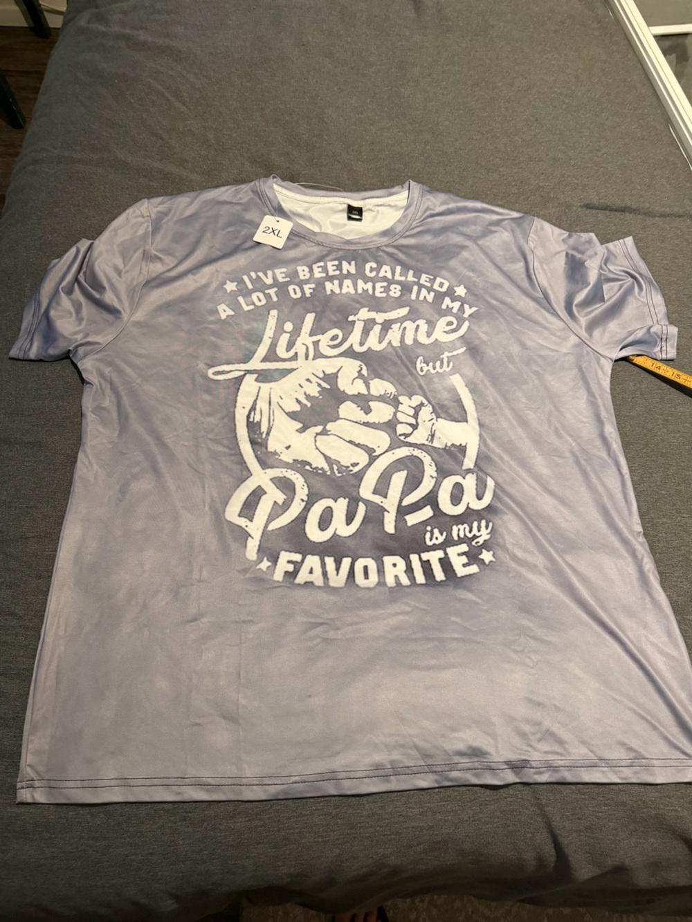 Men's 'PaPa is My Favorite' Graphic Tee - Light Lavender